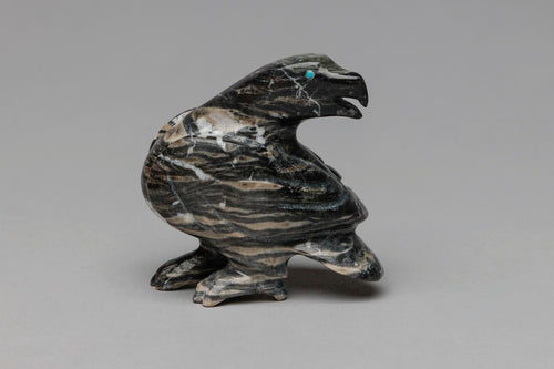 Eagle Fetish Carving by Sheridan Tsatte, Zuni