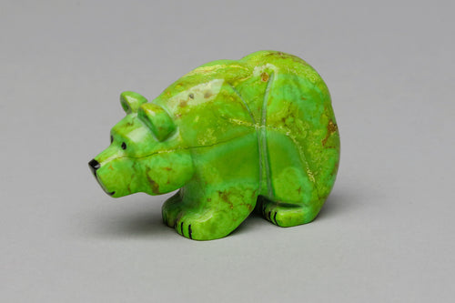 Bear Fetish Carving by Corwin Yamutewa, Zuni