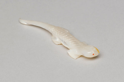 Small Lizard Fetish Carving by Clive Hustito, Zuni