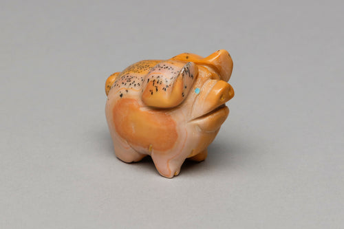 Pig Fetish Carving by Stanton Hannaweeke, Zuni