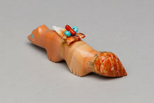 Fox Fetish Carving with Medicine Bundle, Zuni