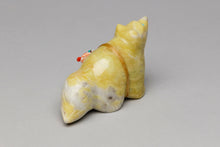 Large Fox Fetish Carving with Medicine Bundle by Leland Boone, Zuni