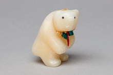 Standing Bear Fetish Carving with Necklace by Dee Edaakie, Zuni