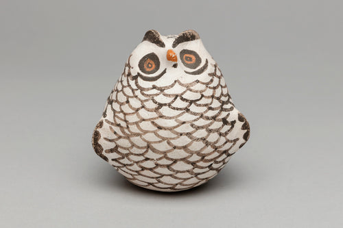 Pottery Owl by Margaret Ascencio, Acoma Pueblo