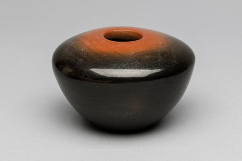 Fine Red on Black Bowl by Irene Tse-Pe, San Ildefonso