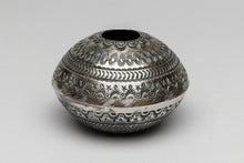 Hand Stamped Sterling Silver Pot by Henry Morgan, Navajo