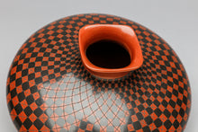 Pottery Vessel with Square Designs by Yoly Ladesma, Mexican