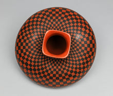 Pottery Vessel with Square Designs by Yoly Ladesma, Mexican