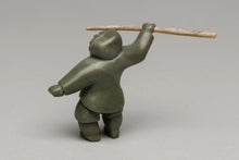 Hunter With Spear Carving, Inuit