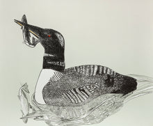 Tuulik (Loon) Print, 1990 by Mayoreak Ashoona, Inuit