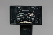 Bear and Raven Memorial Pole Carving by Glen Pollard, Haida