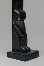 Bear and Raven Memorial Pole Carving by Glen Pollard, Haida