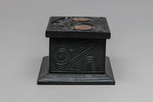 Box Carving Depicting Salmon, Eagle, Raven, Hummingbird and Bear by Glen Pollard, 1984, Haida