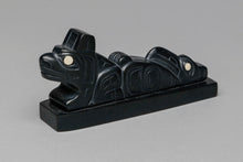 Carving Depicting Raven and Bear by Glen Pollard, Haida