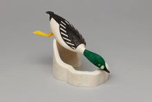 Diving Golden Eye Carving, c.2000, by Al Mayac, Siberian Yup'ik