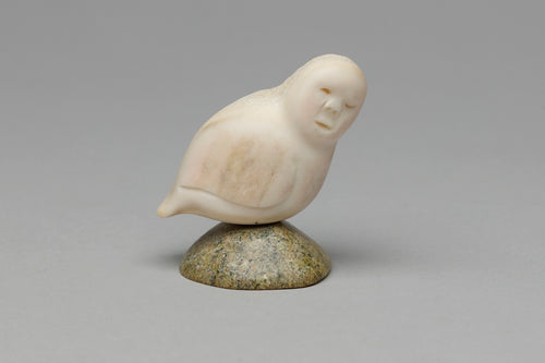 Bird Shaman Transformation Carving by Silas Kayakjuak, Inuit