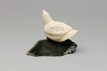 White Partridge Carving by Silas Kayakjuak, Inuit