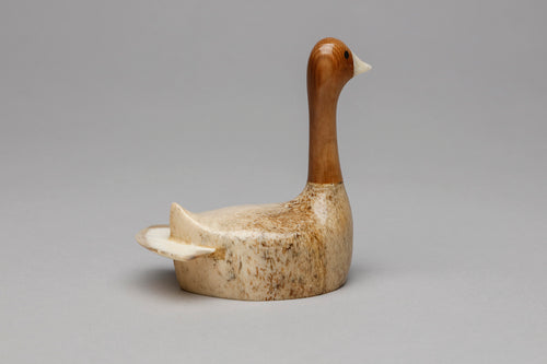 Goose carving by James Aningayou, Siberian Yup'ik