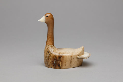 Goose carving by James Aningayou, Siberian Yup'ik