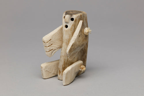 Caribou Antler Doll by Luke Anowtalik (1932-2006), Inuit