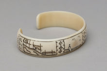 Bracelet with Arctic Scenes by Earl Mayac, Inupiaq
