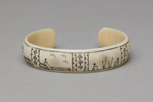 Bracelet with Arctic Scenes by Earl Mayac, Inupiaq