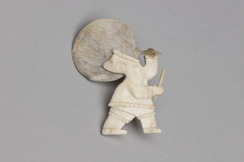 Drum Dancer Pin, Yup'ik
