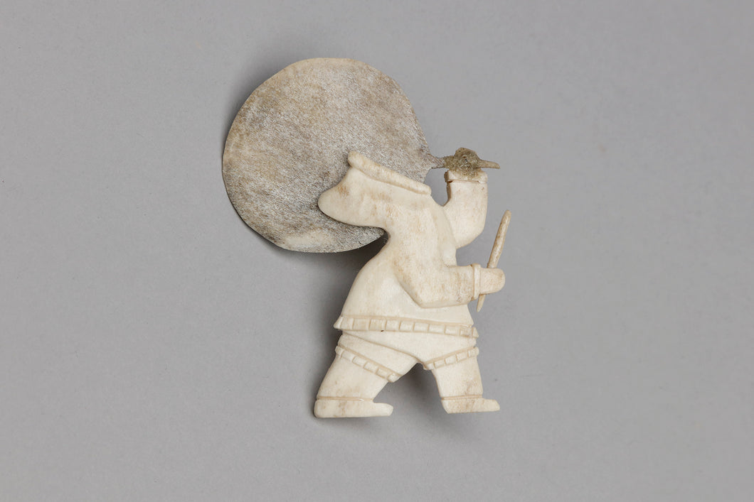Drum Dancer Pin, Yup'ik