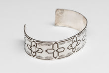 Traditional Hand Stamped Silver Bracelet, Navajo