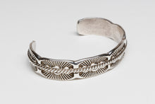 Hand Stamped Silver Bracelet, Navajo