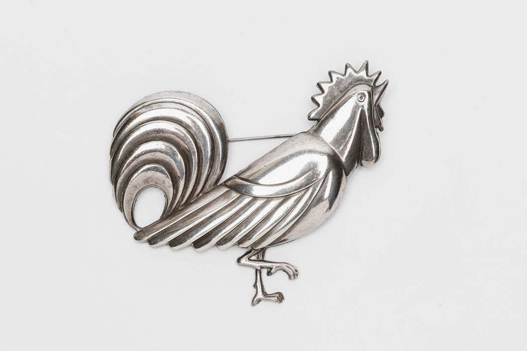 Vintage Rooster Pin, c. 1940