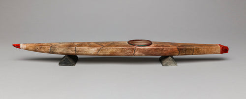 Contemporary Clay Kayak Sculpture