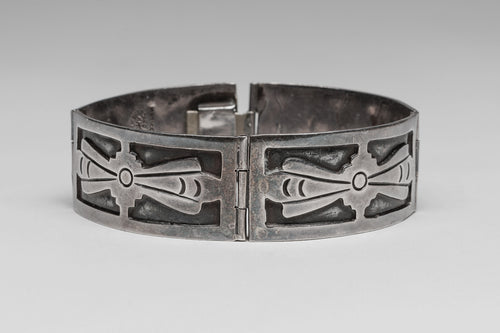 Vintage Mexican Link Bracelet, c. 1940