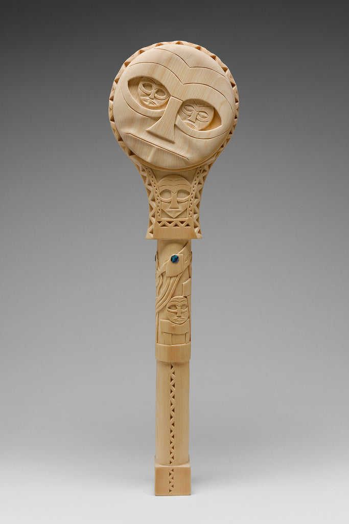 Two Worlds Rattle by Greg A. Robinson, Chinook – Quintana Galleries