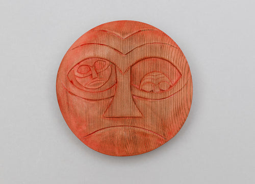 Small Dance Rattle depicting a Face by Greg A. Robinson, Chinook