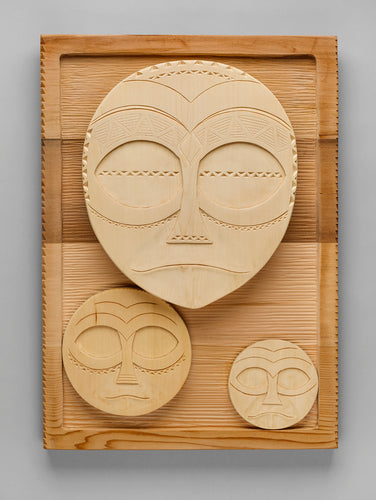 Panel depicting Moon and Their Relatives by Greg A. Robinson, Chinook