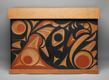 Bentwood Chest depicting Wolf, Thunderbird, and Killer Whale by Andy Peterson, Skokomish