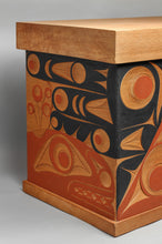 Bentwood Chest depicting Wolf, Thunderbird, and Killer Whale by Andy Peterson, Skokomish