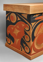 Bentwood Chest depicting Wolf, Thunderbird, and Killer Whale by Andy Peterson, Skokomish