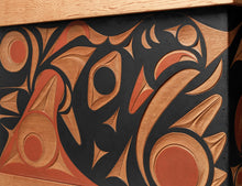 Bentwood Chest depicting Wolf, Thunderbird, and Killer Whale by Andy Peterson, Skokomish