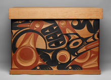 Bentwood Chest depicting Wolf, Thunderbird, and Killer Whale by Andy Peterson, Skokomish