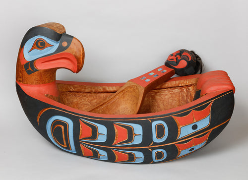 Large Feast Bowl depicting Eagle by Ayunli (Richard Smith)
