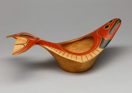 Bowl depicting Halibut by David A. Boxley, Alaskan Tsimshian