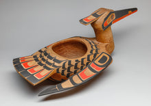 Bowl depicting Loon by Stan Wamiss, Kwakwaka'wakw