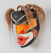 Mask depicting Dzunukwa by Gene Brabant, Cree