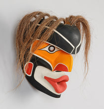 Mask depicting Dzunukwa by Gene Brabant, Cree