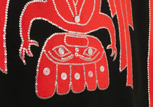 Button Blanket depicting Eagle by Hazel Wilson Simeon (1941-2016), Haida