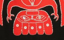 Button Blanket depicting Eagle by Hazel Wilson Simeon (1941-2016), Haida