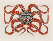 Octopus - Silkscreen Print by Mark Henderson, Kwakwaka'wakw