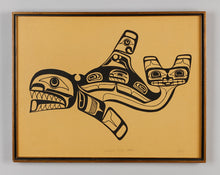 Killer Whale Silkscreen Print by Calvin Hunt, Kwakwaka'wakw
